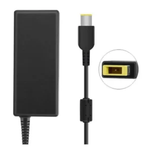 Cargador para notebook Lenovo 20V 4.5A conector rectangular punta amarilla