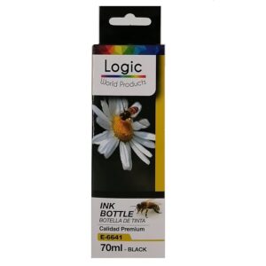 Botella de Tinta Alternativa Epson E-6641 Negro 70ml Logic