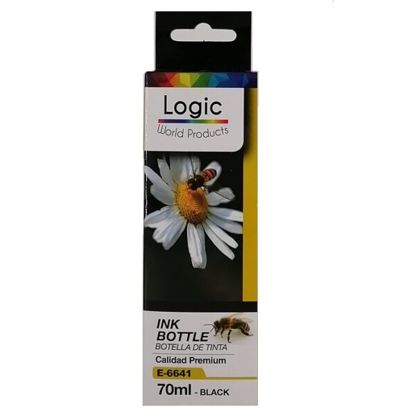 Botella de Tinta Alternativa Epson E-6641 Negro 70ml Logic
