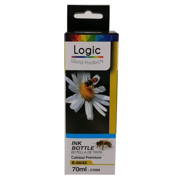 Botella de Tinta Alternativa Epson E-6642 Cyan 70ml Logic