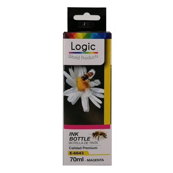 Botella de Tinta Alternativa Epson E-6643 Magenta 70ml Logic