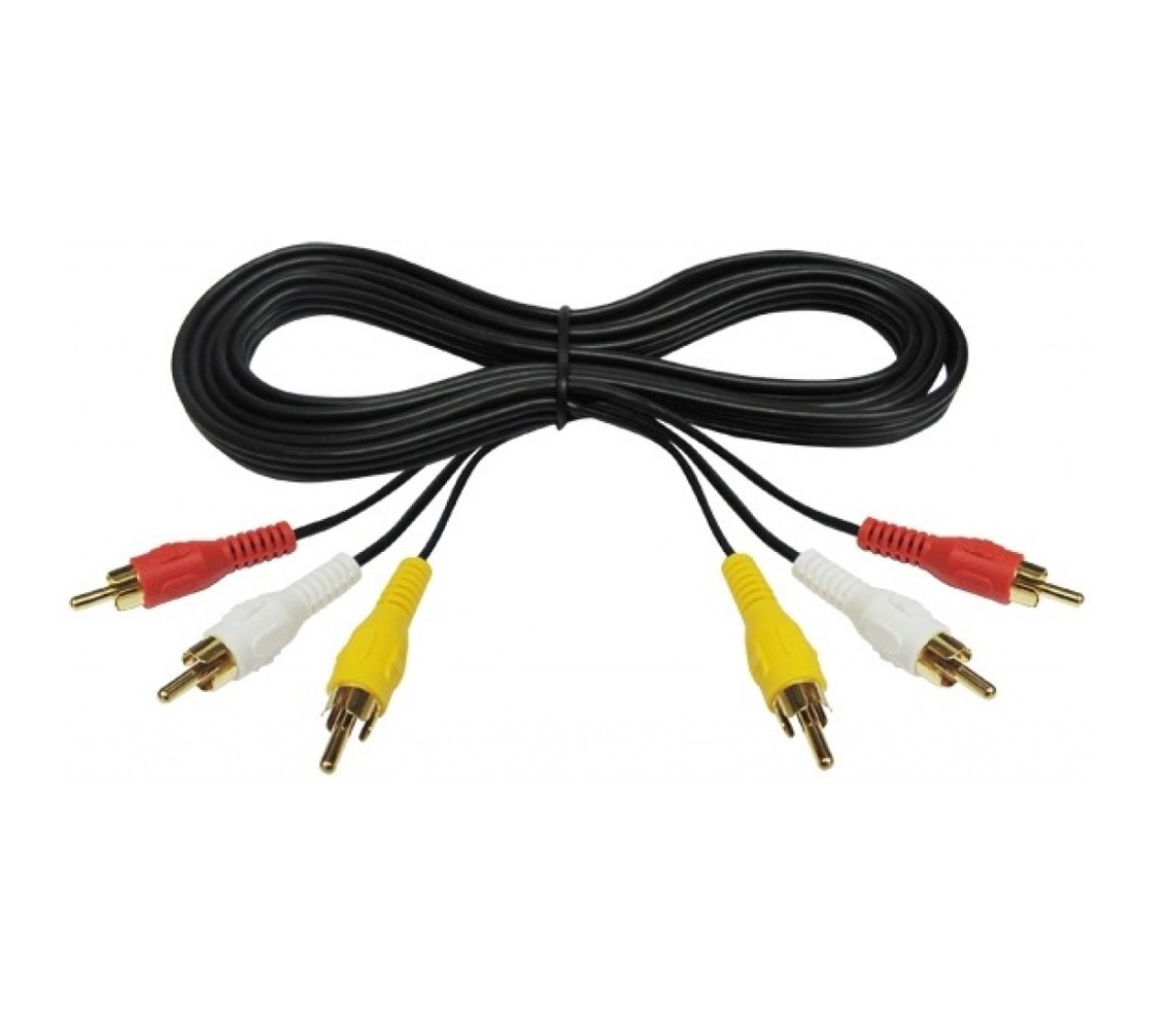 Cable RCA audio y video de 1.5 mt