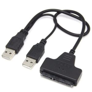Cable Usb 2.0 A Sata 2.5 Con Doble Usb