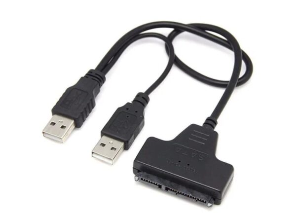 Cable Usb 2.0 A Sata 2.5 Con Doble Usb