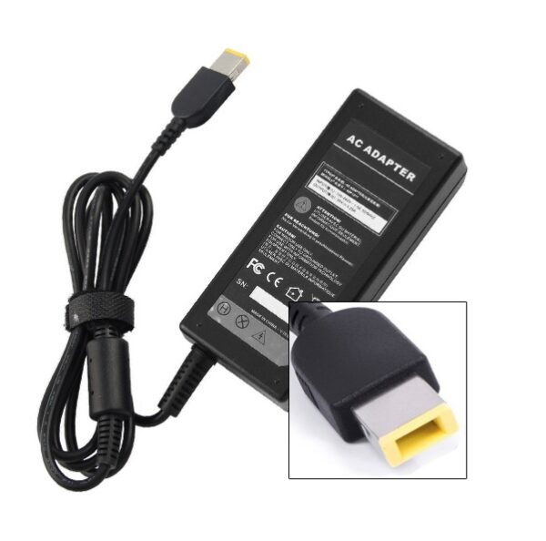 Cargador Notebook Lenovo 20V 3.25A Punta Rectangular