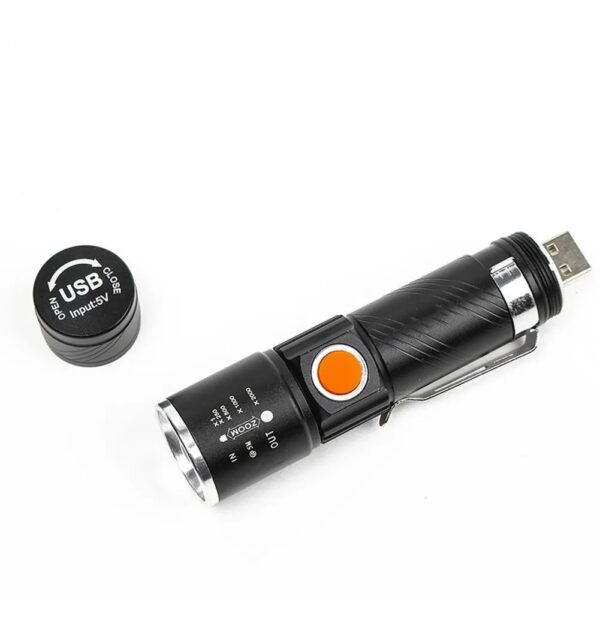 Linterna Led Recargable Usb 1800Lm - Imagen 2