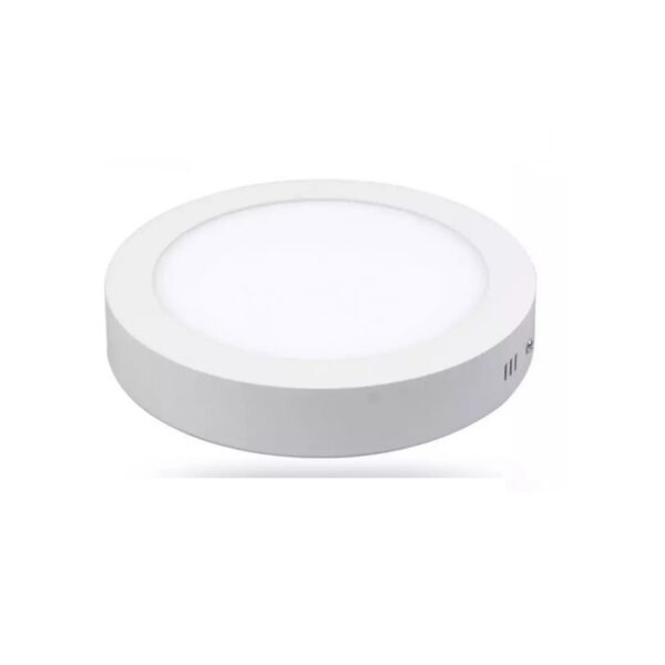 Panel Led 18w Redondo Sobrepuesto Frio