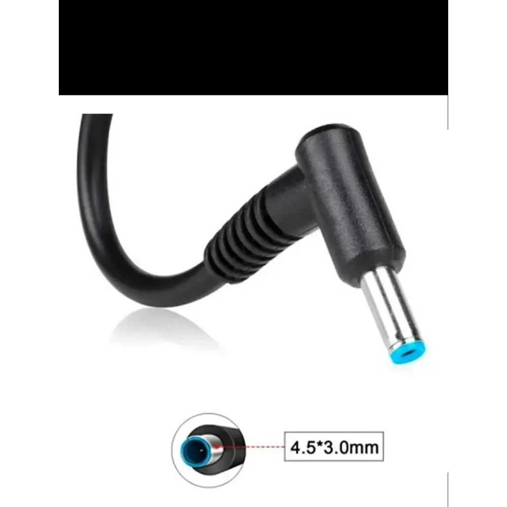 Dimensiones del conector 4.5x3.0mm del cargador HP 19.5V 4.62A