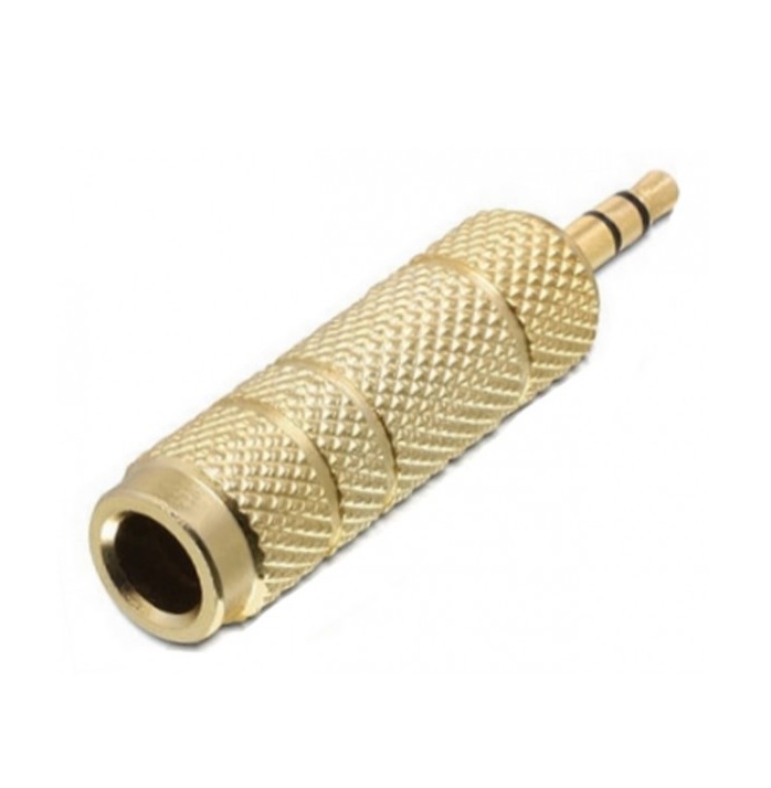 Adaptador Plug 3.5 mm a 6.3 mm Estéreo - Imagen 3