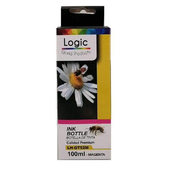 Botella de Tinta Alternativa Hp Gt52 Magenta 100ml