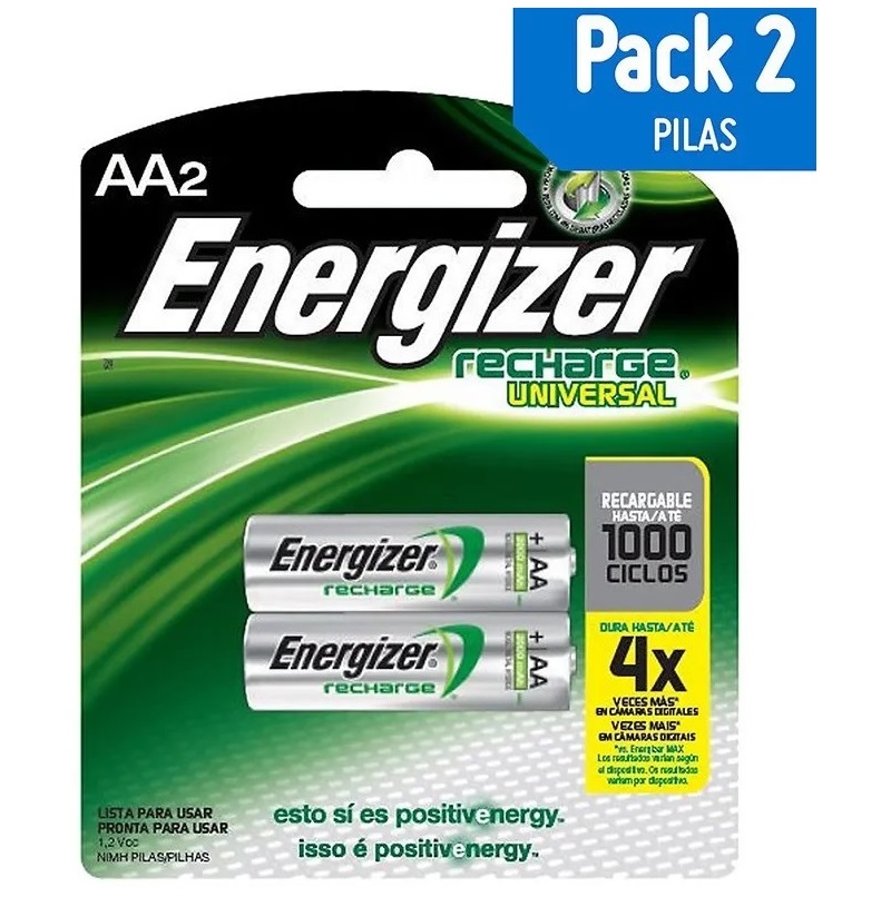 Pila recargable AA x 2und Energizer - Ofimarket
