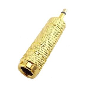 Adaptador Plug 6.3mm M a 3.5mm Mono Metalico
