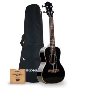 Ukelele 24 Con Funda Y Cuerdas Aquila Ebano Kauai Sonun