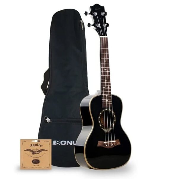 Ukelele 24 Con Funda Y Cuerdas Aquila Ebano Kauai Sonun