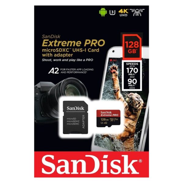 Tarjeta Micro Sd Sandisk Extreme Pro 128 GB - Imagen 2