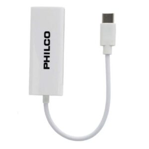 Adaptador De Red Usb Tipo C A RJ45 Ethernet Philco
