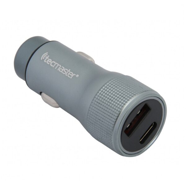 Cargador 2 Usb para  Auto Carga Turbo Tipo C  Tecmaster  TM-200525 - Imagen 3