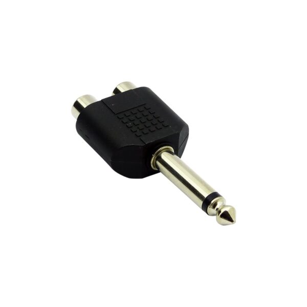 Adaptador 2 Rca a Plug 6.3 Mono - Imagen 2