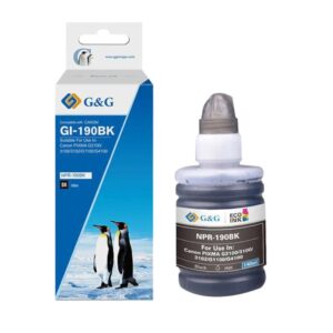 Botella de Tinta Para Canon GI-190 Negra