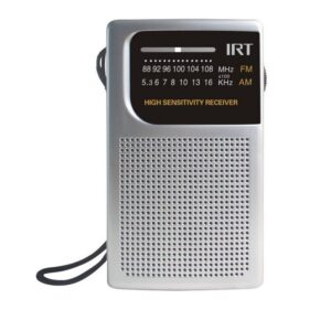 Radio A Pilas De Bolsillo Am/Fm Irt Plateada