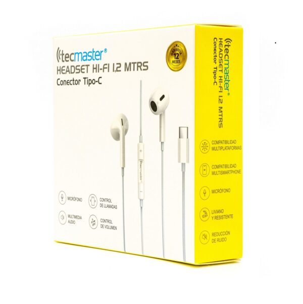 Audifonos Tipo C Tecmaster TM-300516