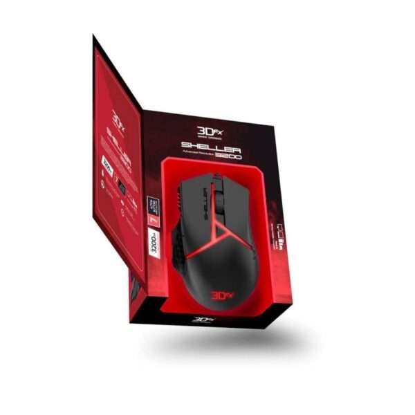 Mouse Gamer 3dfx Sheller 4800 Dpi Rgb - Imagen 2