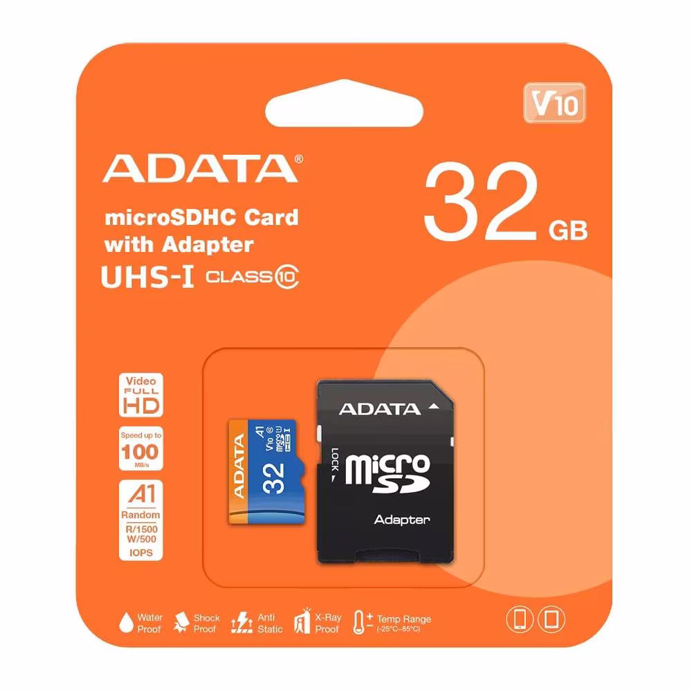 Empaque original de la Memoria MicroSD Adata Premier en Talca - Imextec