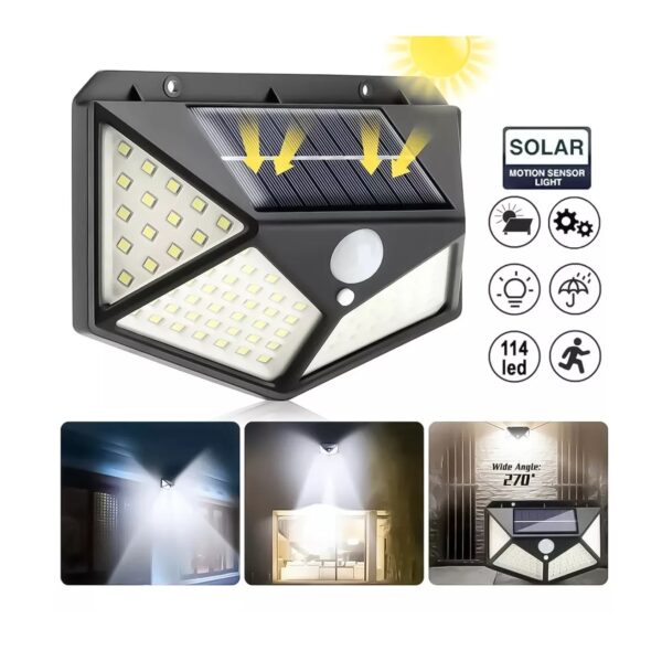 Mini Foco Solar 100 Leds con sensor - Imagen 2
