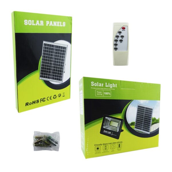Proyector Solar 100Watts Y 688 LED Con Control - Imagen 2