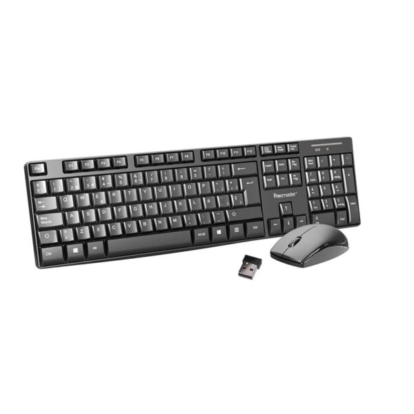 Kit Teclado y Mouse Inalambrico Tecmaster Multimedia
