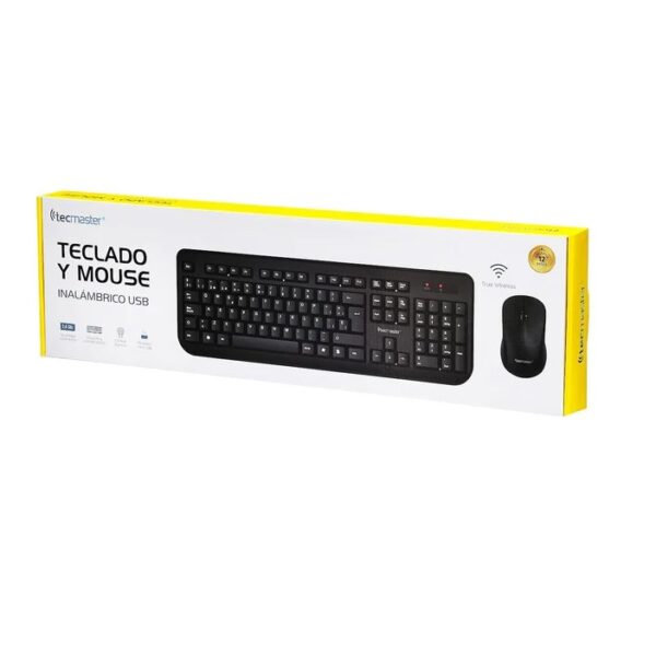 Kit Teclado y Mouse Inalambrico Tecmaster Multimedia - Imagen 2
