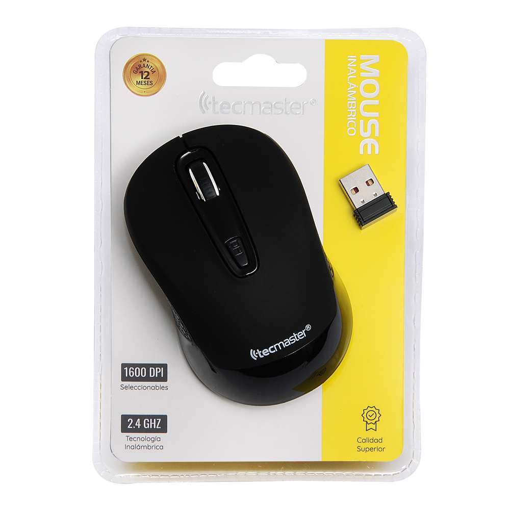 Mouse Inalambrico Tecmaster Tm-100502 Negro