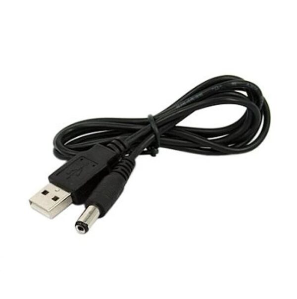 Cable Usb a Conector Dc 5.5x2.1mm 1mt