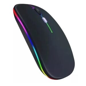 Mouse Inalambrico Bluetooth + 2.4G Recargable Negro