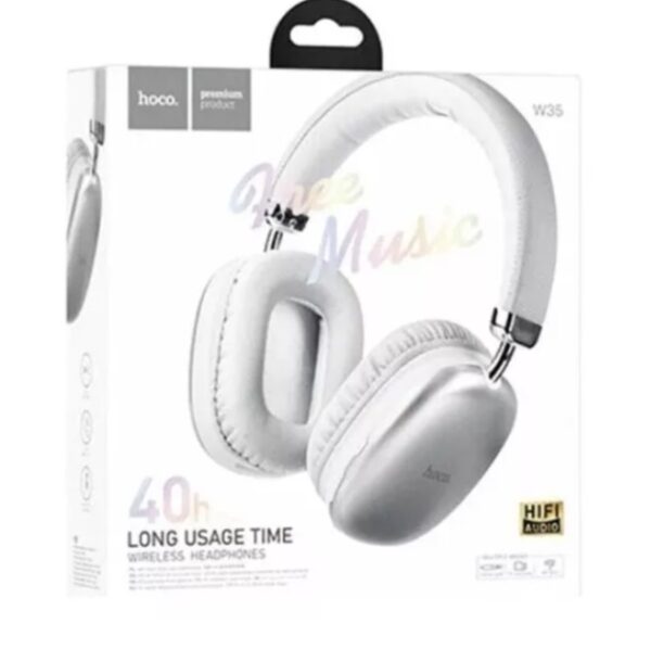 Audifonos inalambricos W35 Plateado Hoco - Imagen 2