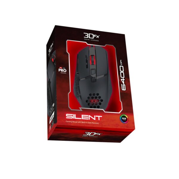Mouse Gaming 3DFX Silent Pro 6400Dpi - Imagen 2