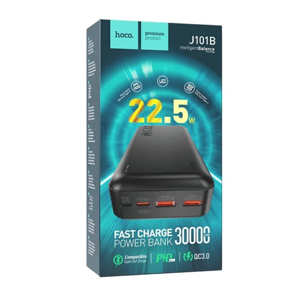 Bateria Externa 30.000 mAh 22.5W Hoco J101B - Imagen 2