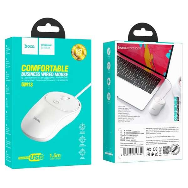 Mouse con Cable Usb Hoco GM13