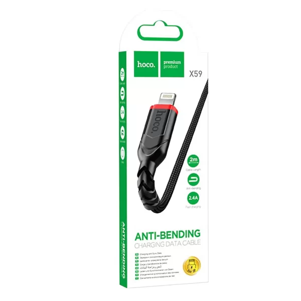 Cable Usb a Lightning Hoco 2 Mts. X59 - Imagen 4