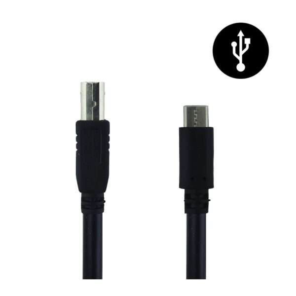 Cable Impresora Conector tipo C 3 Metros