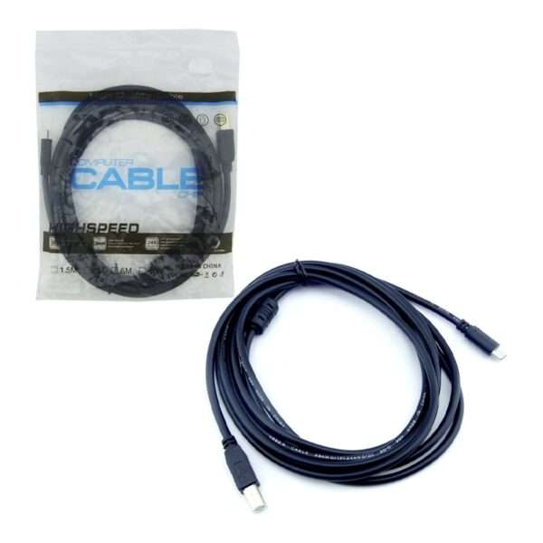Cable Impresora Conector tipo C 3 Metros - Imagen 3