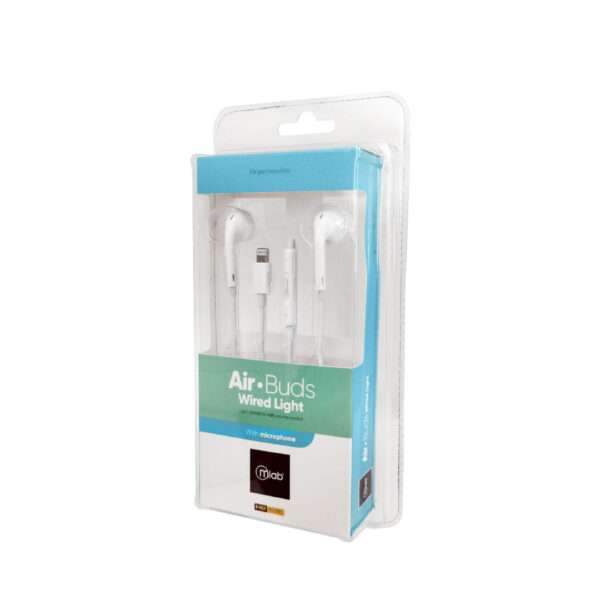 Audifonos Con Cable Air Buds Wired Lightning Mlab - Imagen 2