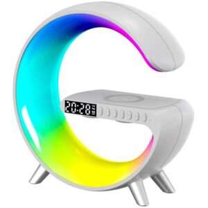 Parlante Lampara RGB Reloj Digital Alarma