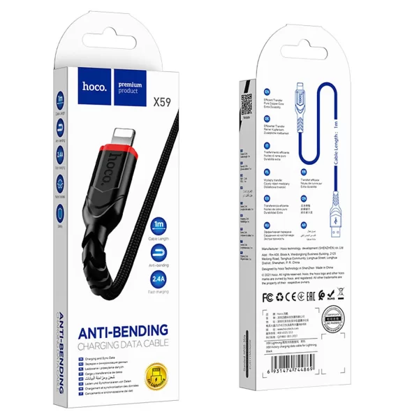 Cable Usb Tipo C a Lightning 1 Mt X59 Hoco