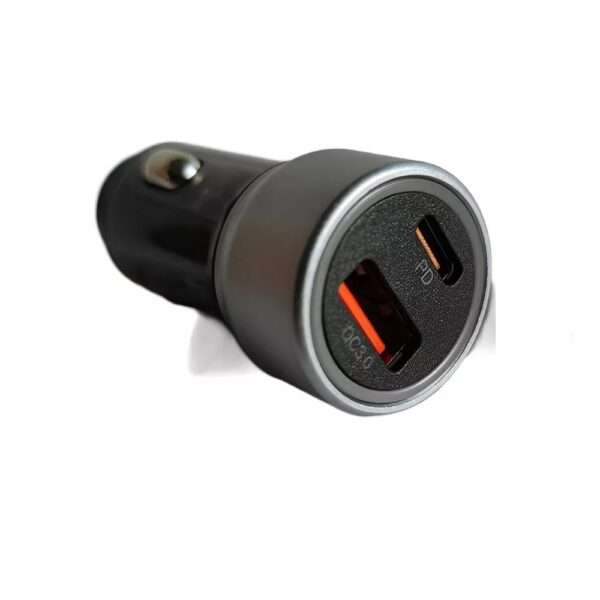 Cargador para  Auto 2 Puertos Usb + Tipo C 38W