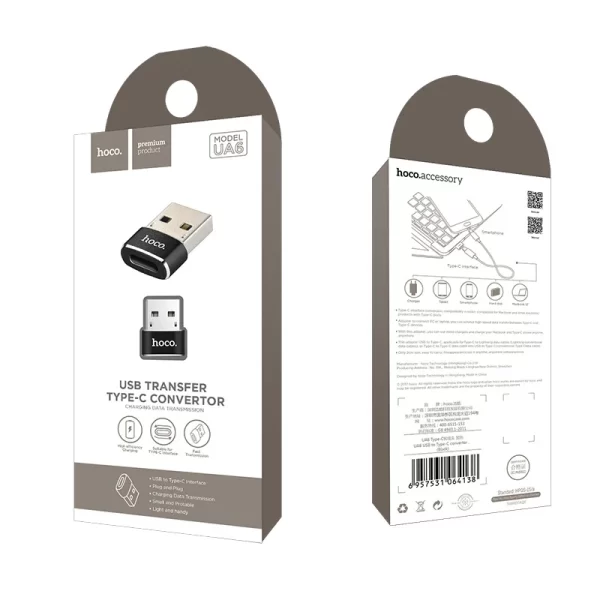 Adaptador Usb a USB C UA6 Hoco