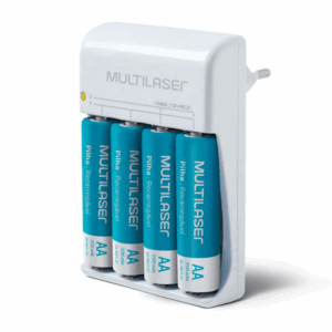 Cargador De Pilas Multilaser Aa / aaa + 4 Pilas 2500 Mah