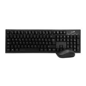 KIT TECLADO y MOUSE INALAMBRICO GENIUS KM8101 BK