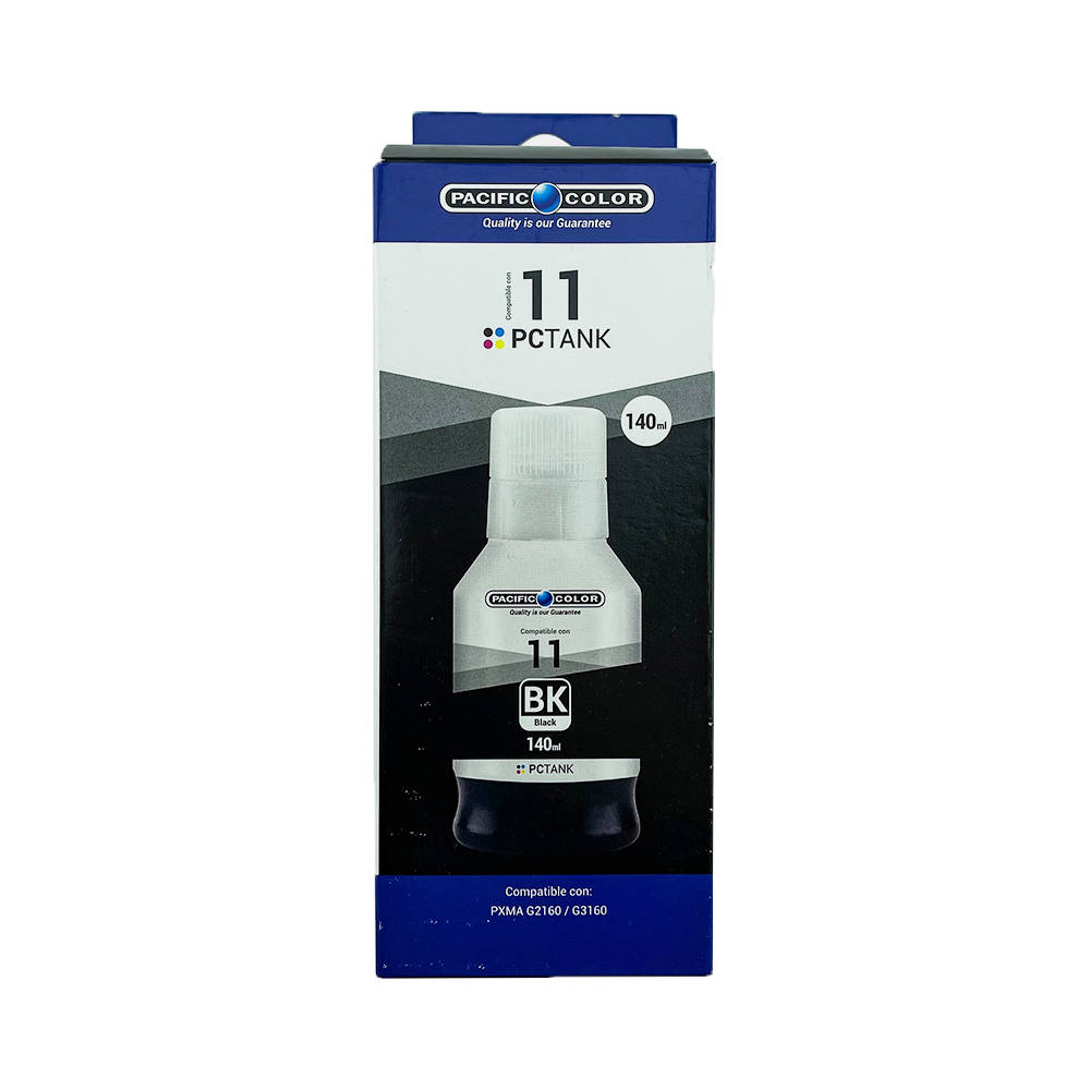 Botella de Tinta Canon GI-11 Black 140 ml Pacific Color