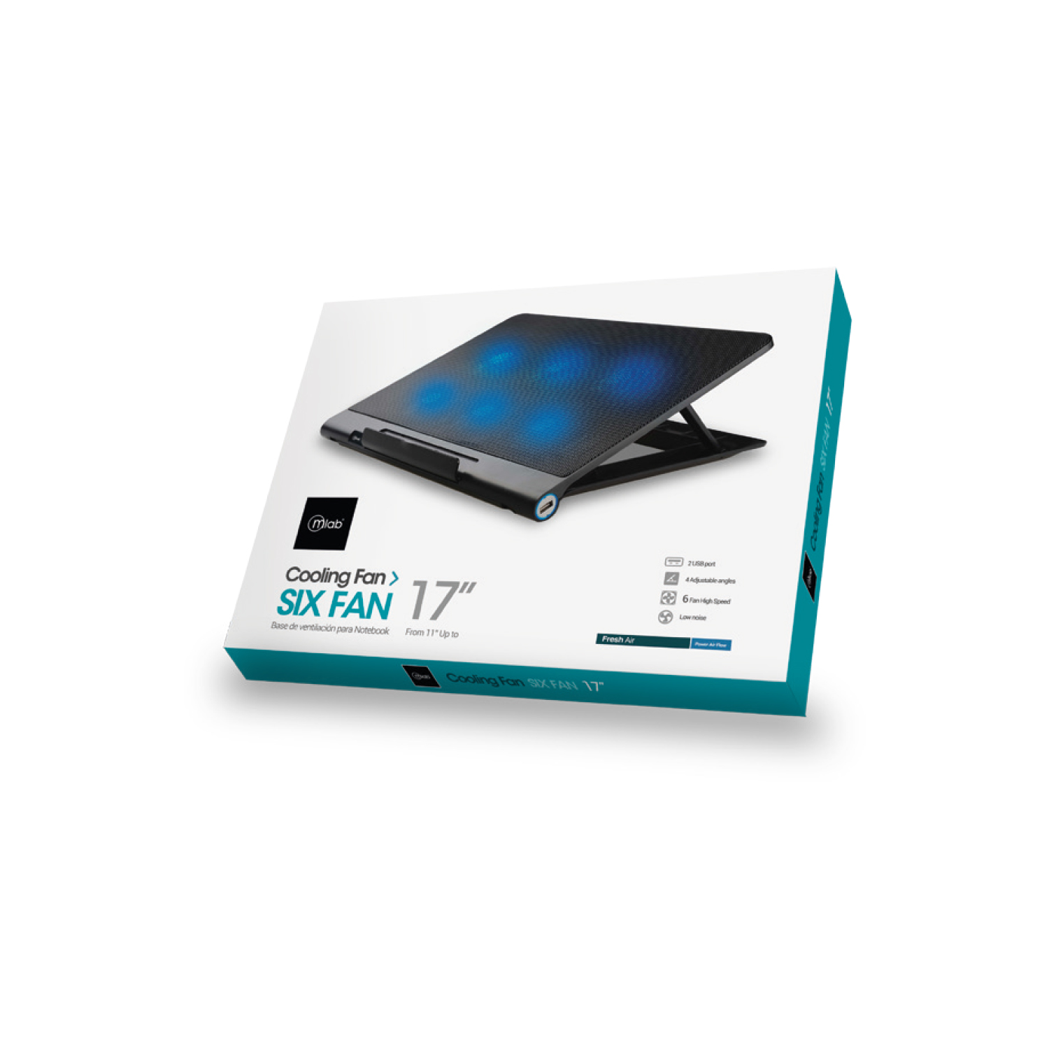 Ventilador para Notebooks Six Fan 17” Mlab